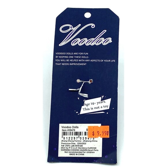 Watchover VOODOO DOLL Keychain, PRISONER OF LOVE,  3" Tall - Picture 2 of 2